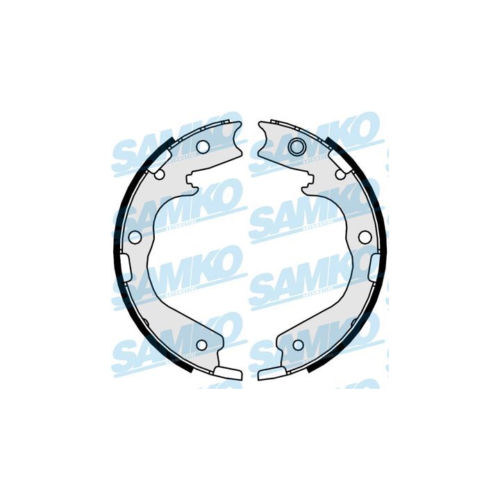 Stabdžių trinkelių komplektas, stovėjimo stabdis SAMKO 81078