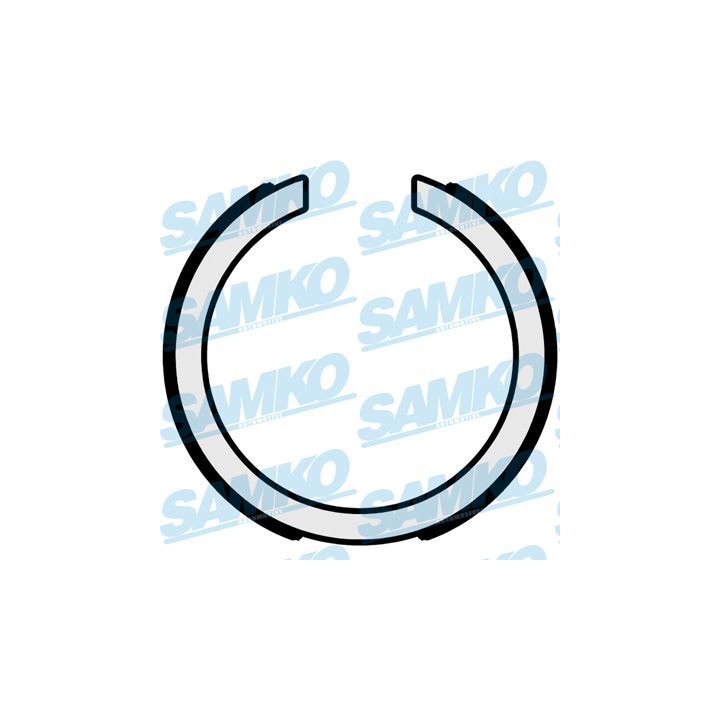 Stabdžių trinkelių komplektas, stovėjimo stabdis SAMKO 81095