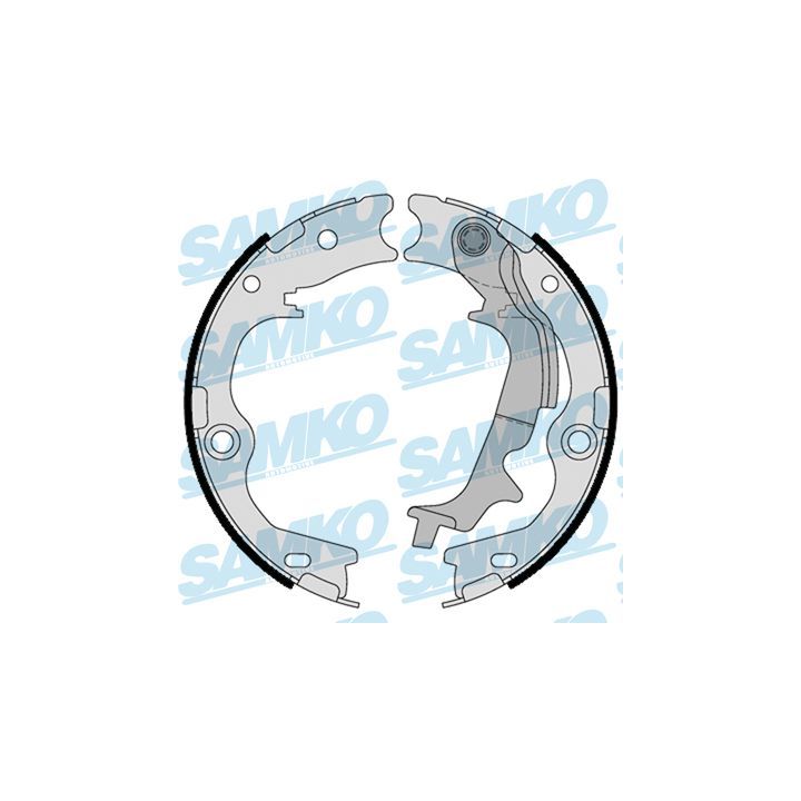 Stabdžių trinkelių komplektas, stovėjimo stabdis SAMKO 81116