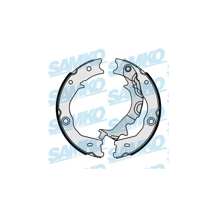 Stabdžių trinkelių komplektas, stovėjimo stabdis SAMKO 81138