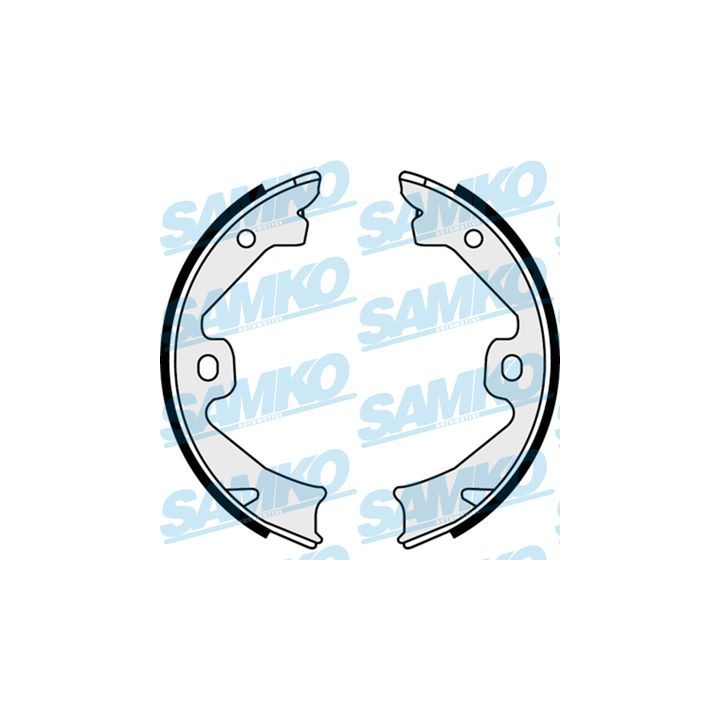 Stabdžių trinkelių komplektas, stovėjimo stabdis SAMKO 88140