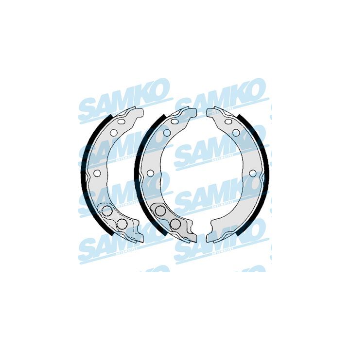 Stabdžių trinkelių komplektas, stovėjimo stabdis SAMKO 88900