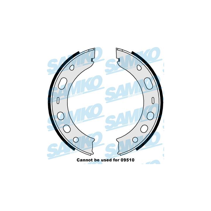 Stabdžių trinkelių komplektas, stovėjimo stabdis SAMKO 89000