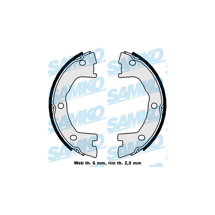 Stabdžių trinkelių komplektas, stovėjimo stabdis SAMKO 89250