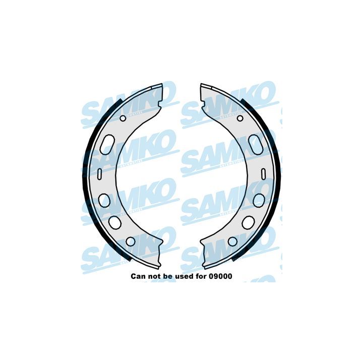 Stabdžių trinkelių komplektas, stovėjimo stabdis SAMKO 89510