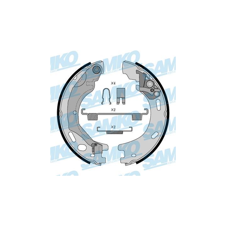 Stabdžių trinkelių komplektas, stovėjimo stabdis SAMKO 89570