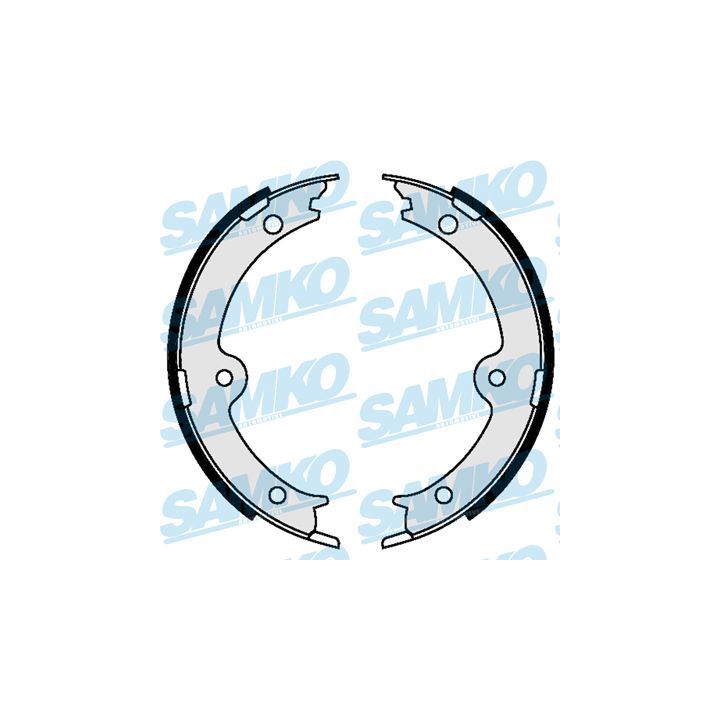 Stabdžių trinkelių komplektas, stovėjimo stabdis SAMKO 89610