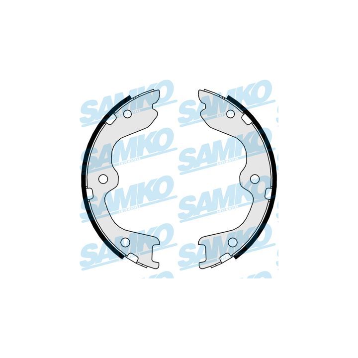 Stabdžių trinkelių komplektas, stovėjimo stabdis SAMKO 89740
