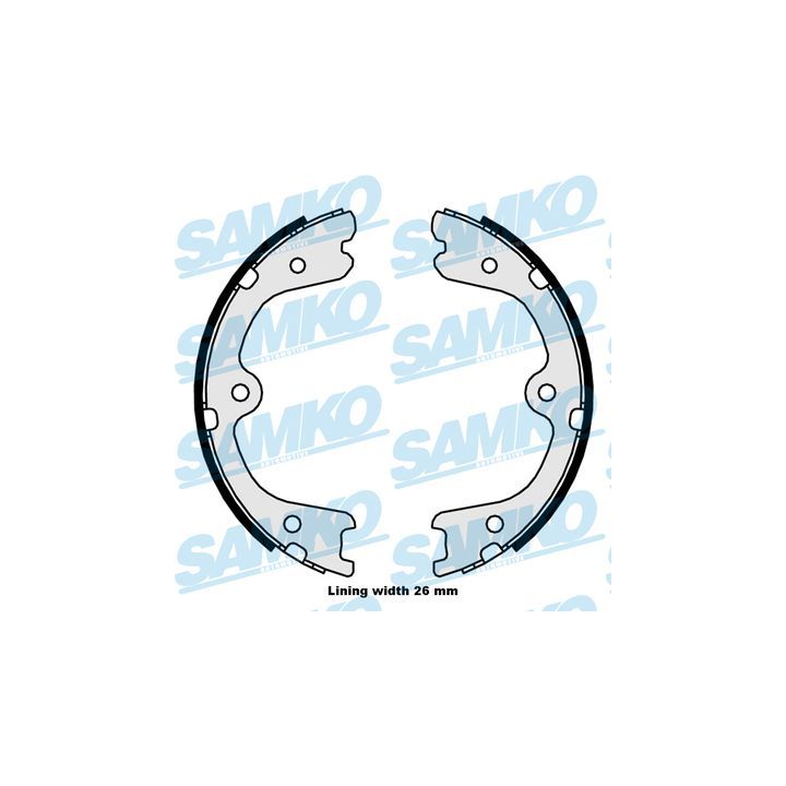 Stabdžių trinkelių komplektas, stovėjimo stabdis SAMKO 89880