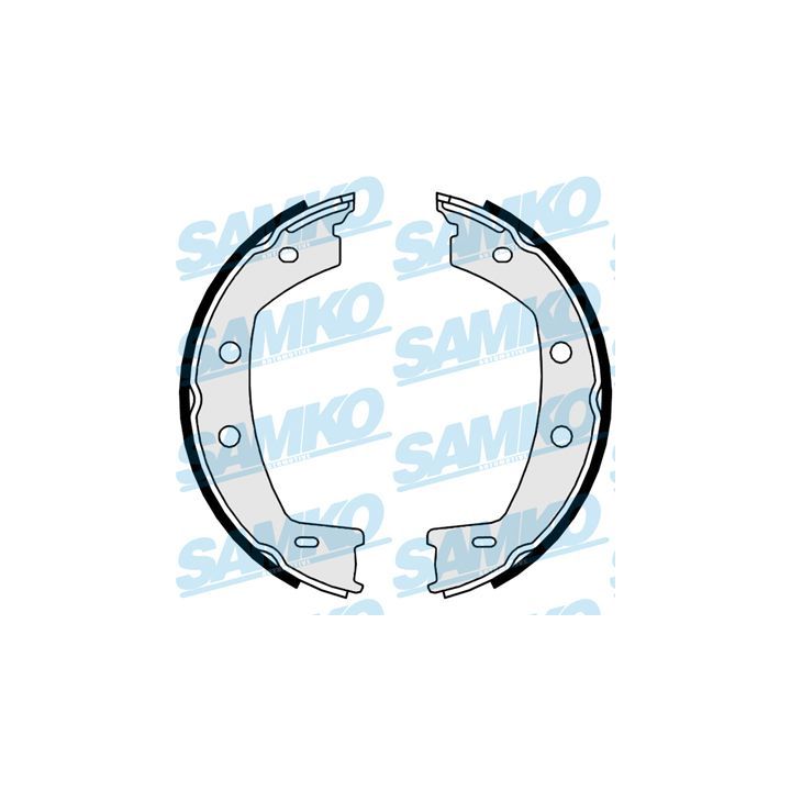 Stabdžių trinkelių komplektas, stovėjimo stabdis SAMKO 89950