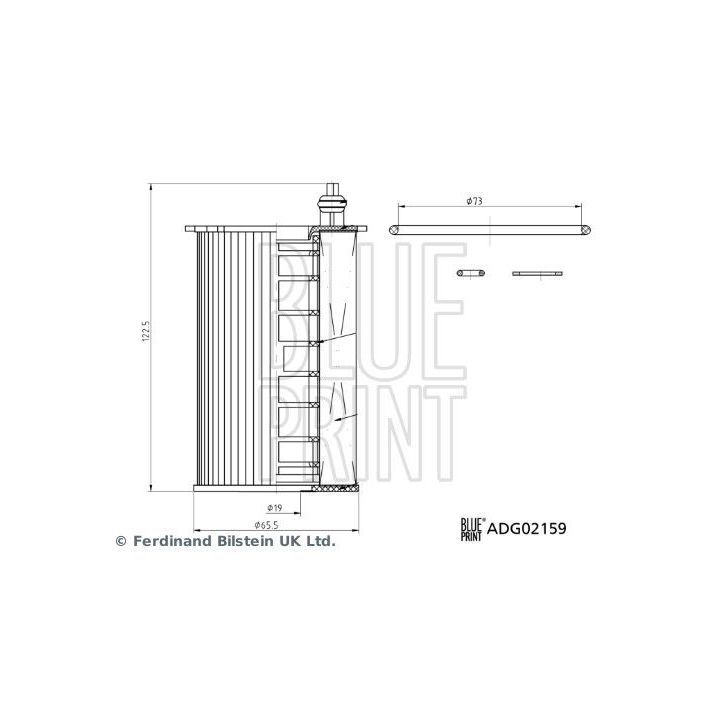 Alyvos filtras BLUE PRINT ADG02159