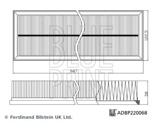 Oro filtras BLUE PRINT ADBP220068