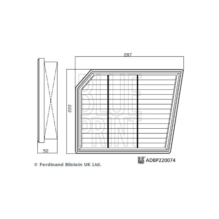 Oro filtras BLUE PRINT ADBP220074