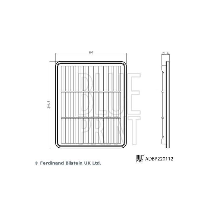 Oro filtras BLUE PRINT ADBP220112