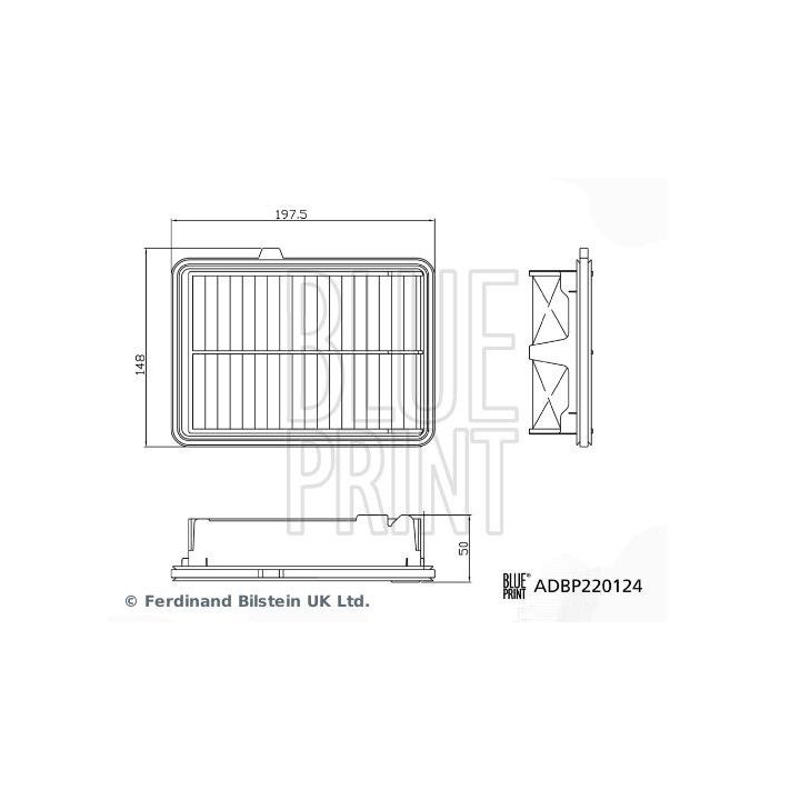 Oro filtras BLUE PRINT ADBP220124