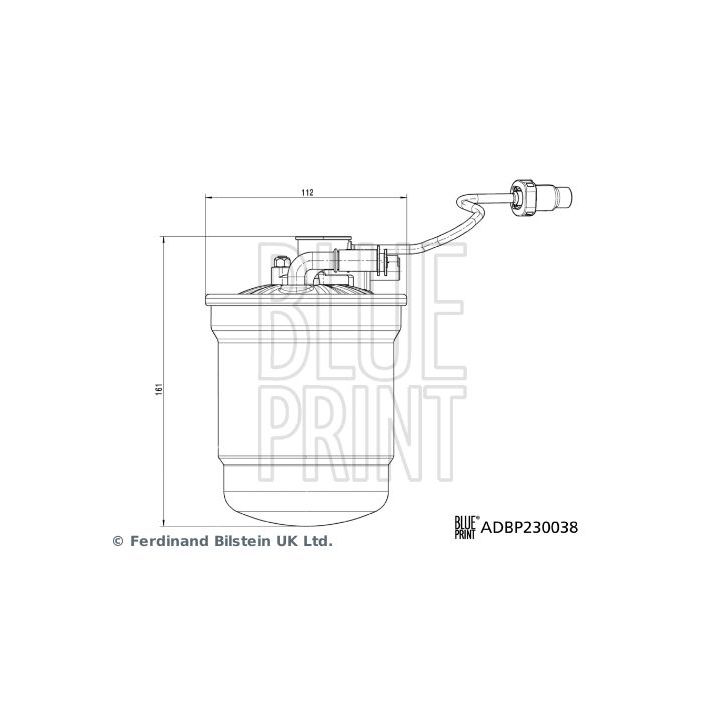 Kuro filtras BLUE PRINT ADBP230038