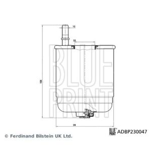 Kuro filtras BLUE PRINT ADBP230047