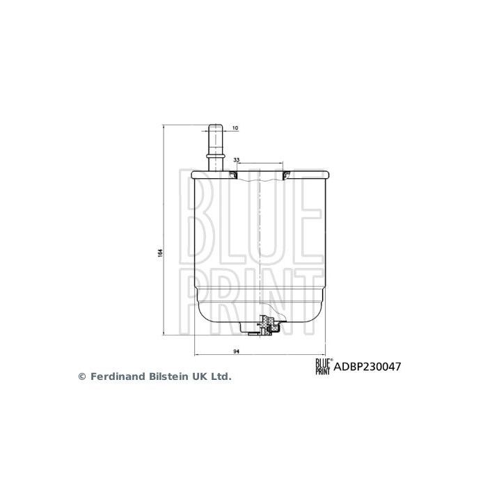 Kuro filtras BLUE PRINT ADBP230047