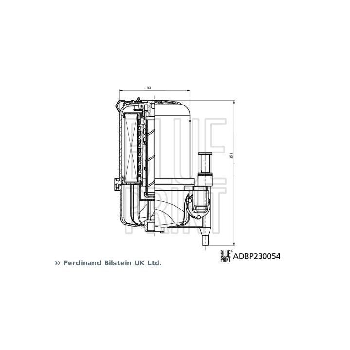 Kuro filtras BLUE PRINT ADBP230054