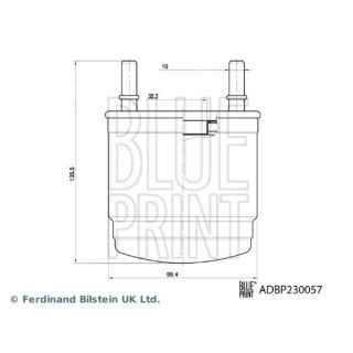 Kuro filtras BLUE PRINT ADBP230057