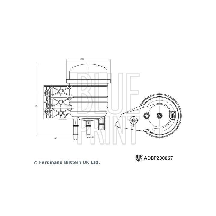 Kuro filtras BLUE PRINT ADBP230067