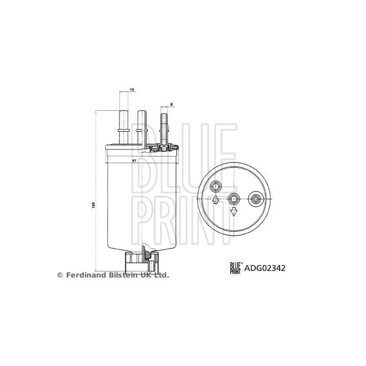 Kuro filtras BLUE PRINT ADG02342