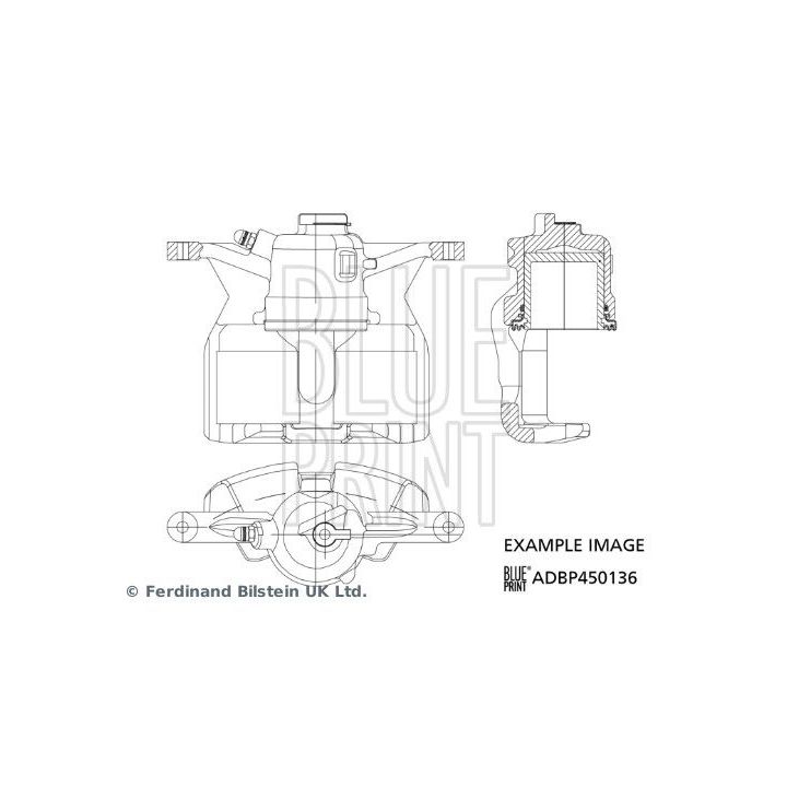 Stabdžių apkaba BLUE PRINT ADBP450136