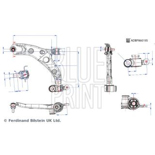 Vikšro valdymo svirtis BLUE PRINT ADBP860195