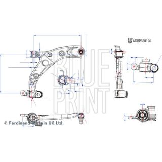 Vikšro valdymo svirtis BLUE PRINT ADBP860196