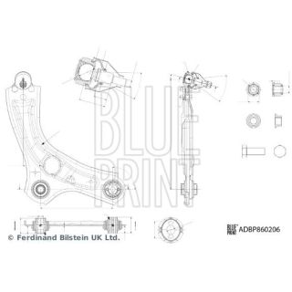 Vikšro valdymo svirtis BLUE PRINT ADBP860206