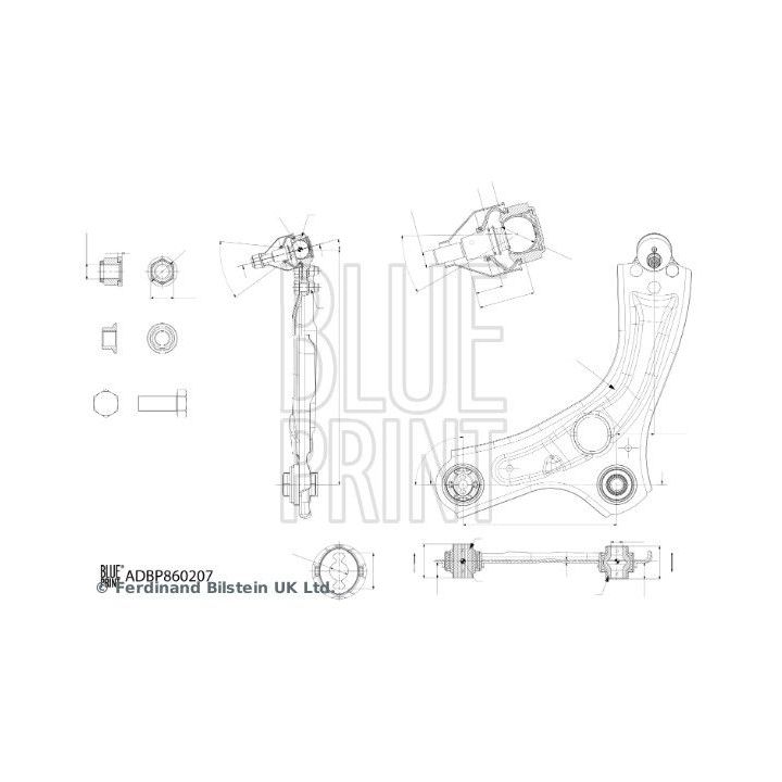 Vikšro valdymo svirtis BLUE PRINT ADBP860207