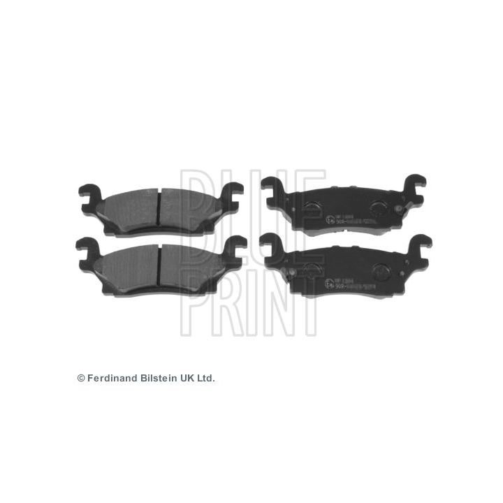 Stabdžių trinkelių rinkinys, diskinis stabdys BLUE PRINT ADA104222