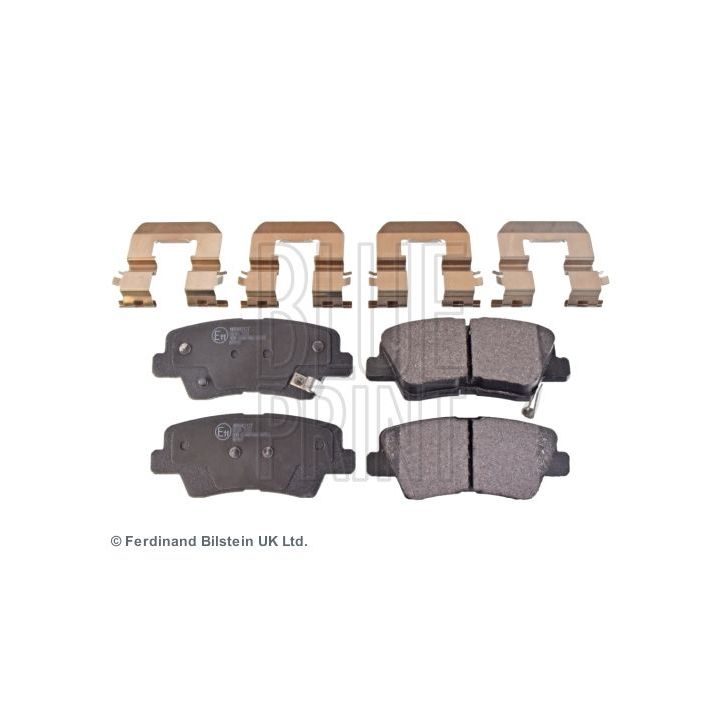 Stabdžių trinkelių rinkinys, diskinis stabdys BLUE PRINT ADG042127