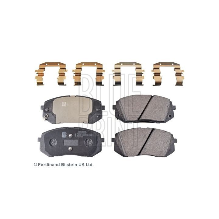 Stabdžių trinkelių rinkinys, diskinis stabdys BLUE PRINT ADG042170