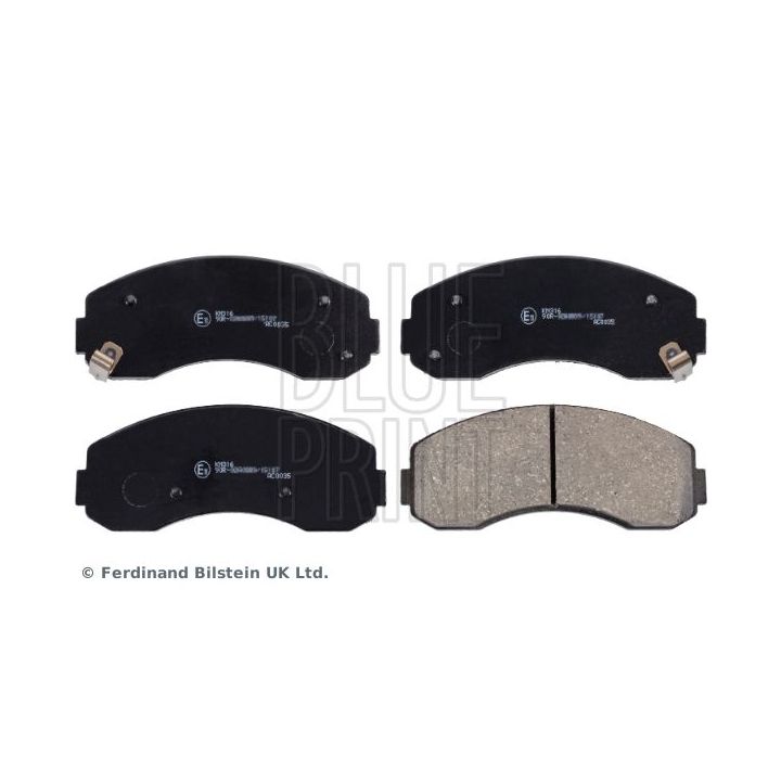 Stabdžių trinkelių rinkinys, diskinis stabdys BLUE PRINT ADG04293