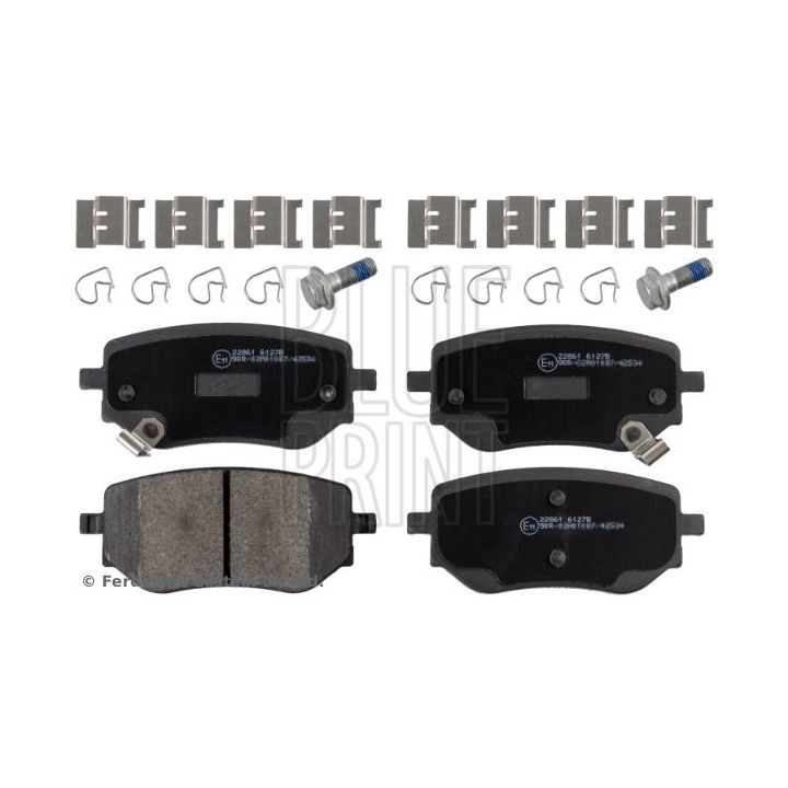 Stabdžių trinkelių rinkinys, diskinis stabdys BLUE PRINT ADU174242