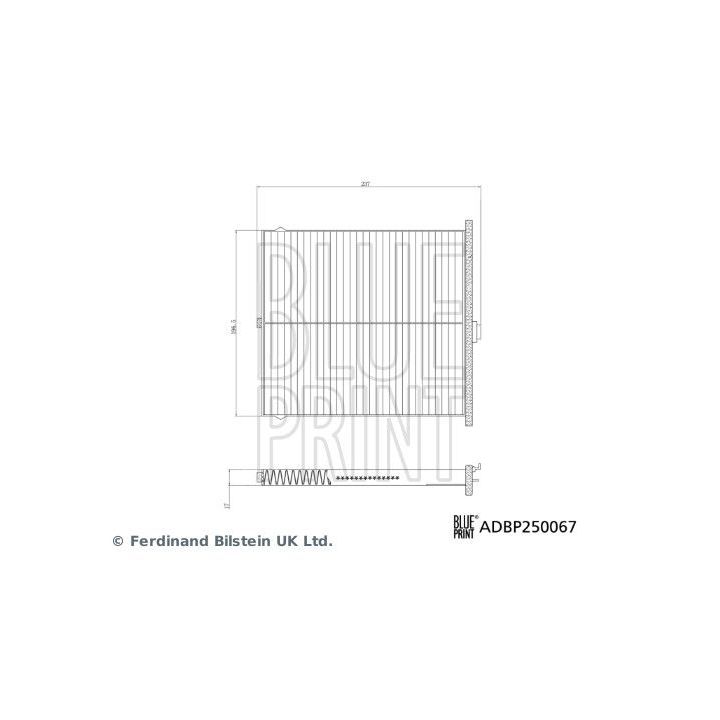 Filtras, salono oras BLUE PRINT ADBP250067