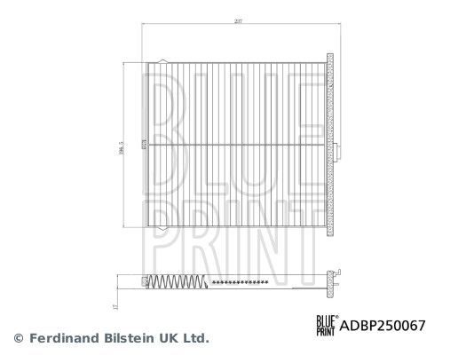 Filtras, salono oras BLUE PRINT ADBP250067