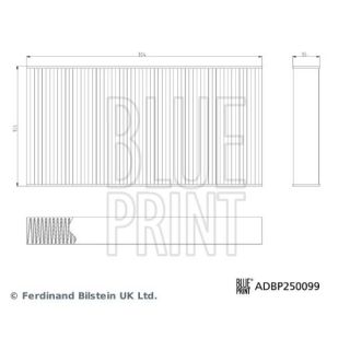 Filtras, salono oras BLUE PRINT ADBP250099