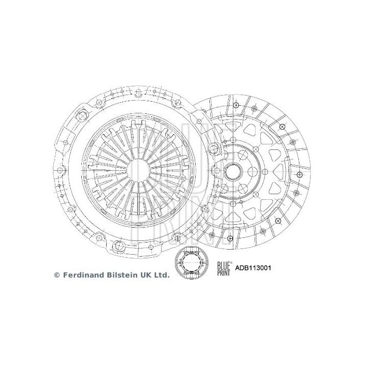 Sankabos komplektas BLUE PRINT ADB113001