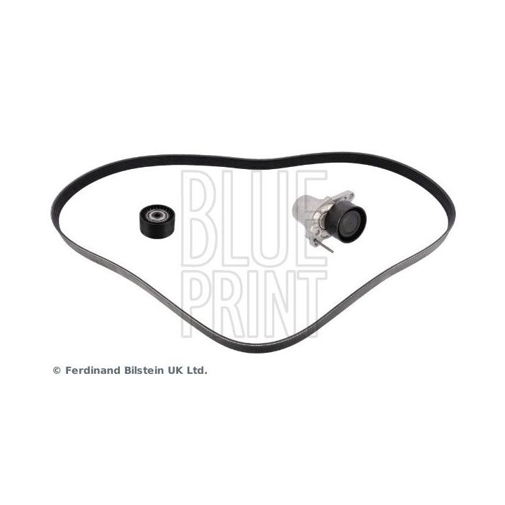 V formos rumbuotas diržas, komplektas BLUE PRINT ADBP960062