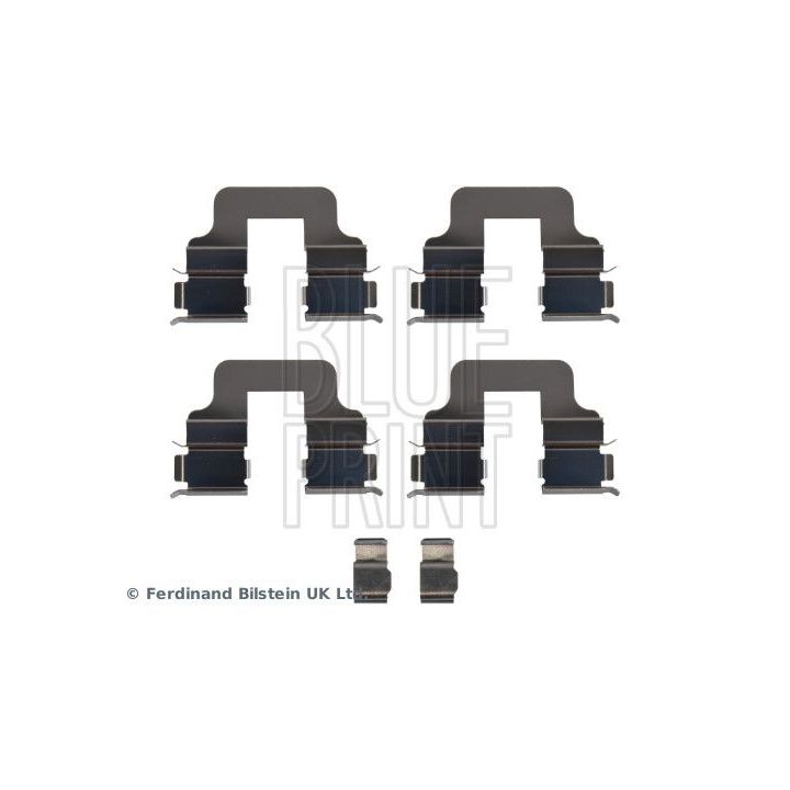 Priedų komplektas, diskinių stabdžių trinkelės BLUE PRINT ADBP480001