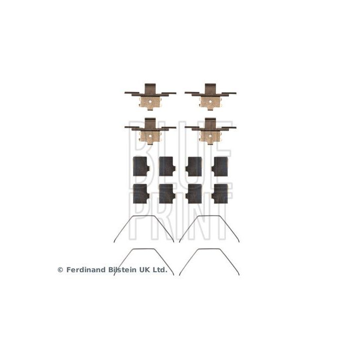 Priedų komplektas, diskinių stabdžių trinkelės BLUE PRINT ADBP480021