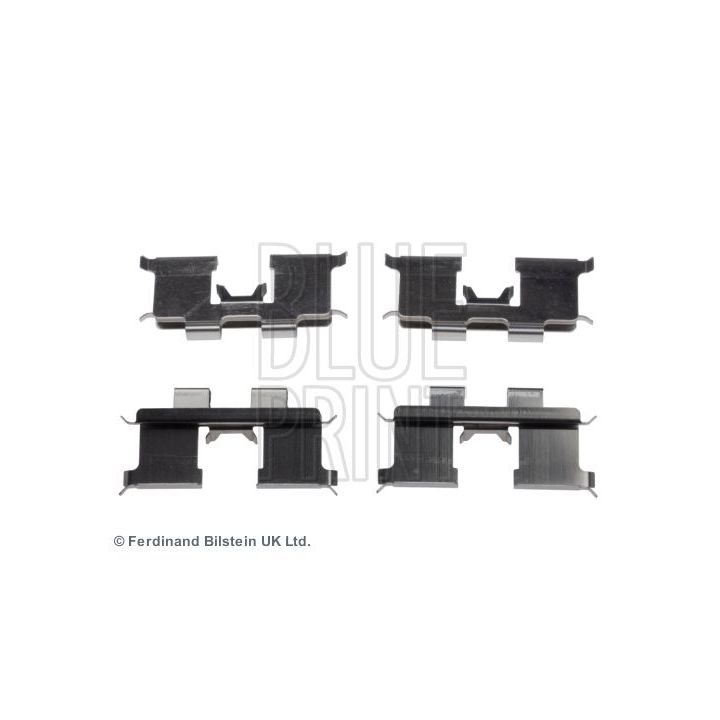 Priedų komplektas, diskinių stabdžių trinkelės BLUE PRINT ADG048603