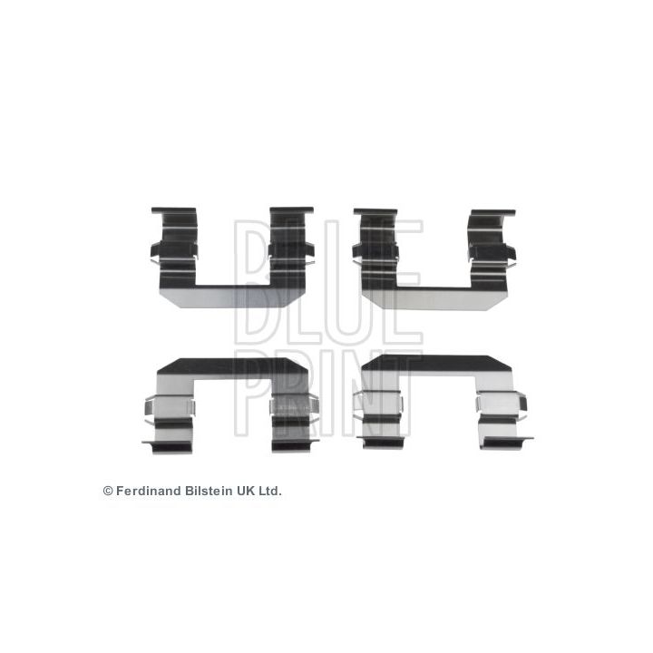 Priedų komplektas, diskinių stabdžių trinkelės BLUE PRINT ADG048605
