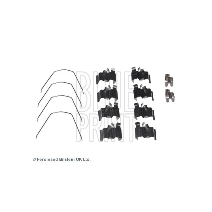 Priedų komplektas, diskinių stabdžių trinkelės BLUE PRINT ADK848601