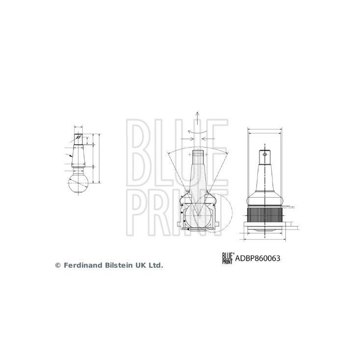 Šarnyras / girgždukas BLUE PRINT ADBP860063