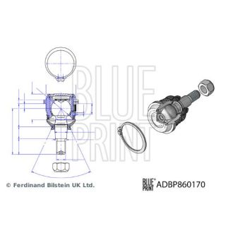 Šarnyras / girgždukas BLUE PRINT ADBP860170