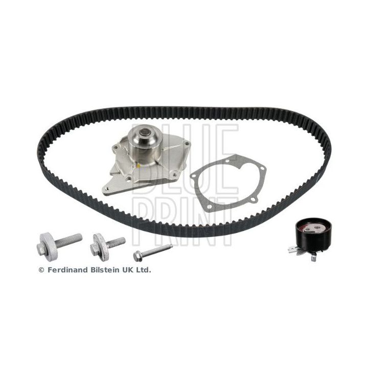 Vandens siurblio ir paskirstymo diržo komplektas BLUE PRINT ADBP730019