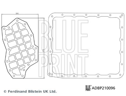 Hidraulinių filtrų komplektas, automatinė transmisija BLUE PRINT ADBP210096
